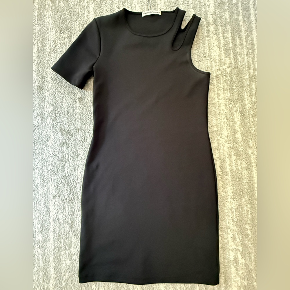 Alexander Wang One Shoulder Black Dress